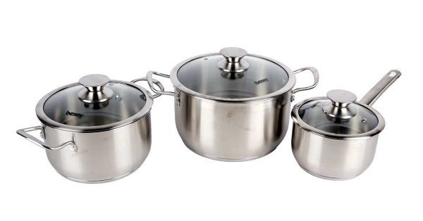 Bộ nồi 3 món inox 304 Benny SCW6001