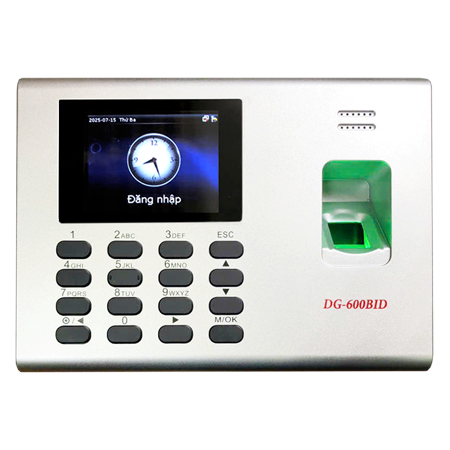 Máy chấm công vân tay và thẻ cảm ứng Ronald Jack DG600BID