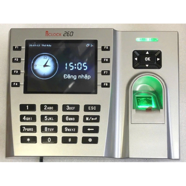 Máy chấm công vân tay và thẻ cảm ứng Ronald Jack ICLOCK 260