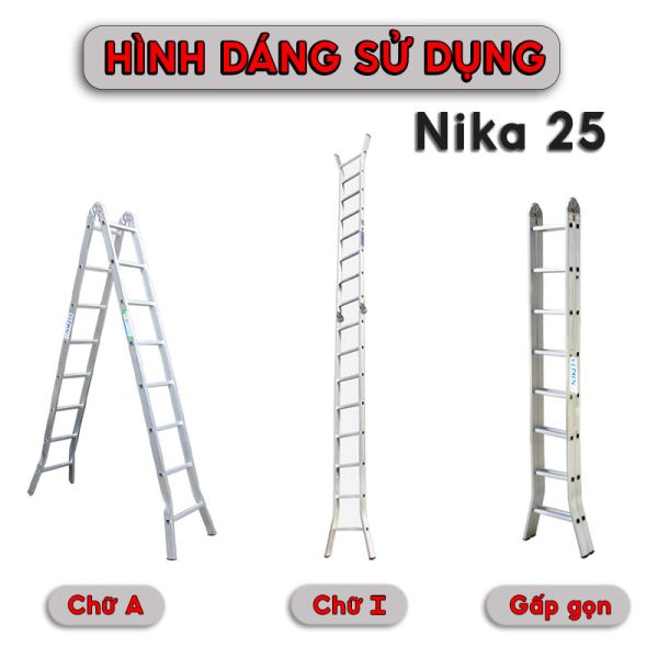Thang nhôm khóa tự động Nikita Nika25