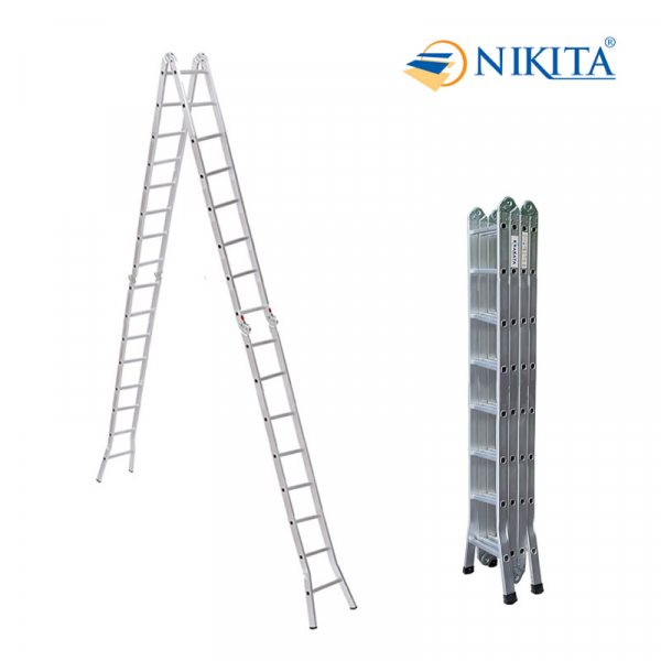 Thang nhôm gấp 4 khúc Nikita A404