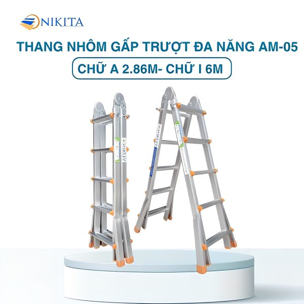 Thang nhôm trượt gấp gọn đa năng Nikita AM05
