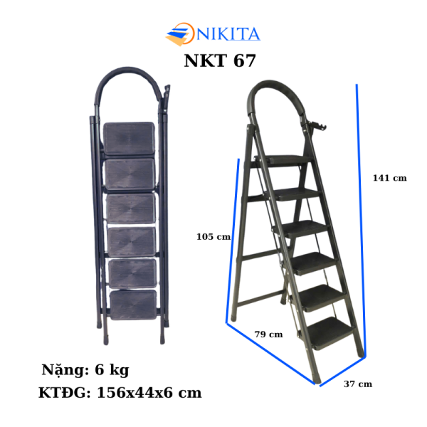 Thang ghế sắt có tay vịn Nikita NKT-67