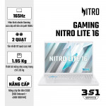 Laptop Acer Gaming Nitro Lite 16 NL16-71G-71UJ NH.D59SV.002(Intel Core i7-13620H | RTX3050 | 16 inch FHD+ | 16GB | 512GB | Win 11 Home | Trắng)
