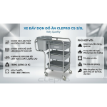 Xe đẩy dọn đồ ăn Clepro CS-3/5L