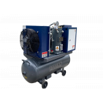Máy nén khí trục vít di động 10HP (7.5kW) biến tần 8bar 220V Lucky G10A