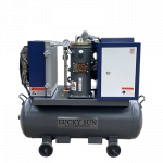 Máy nén khí trục vít di động 10HP (7.5kW) biến tần 8bar 220V Lucky G10A
