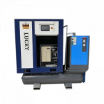 Máy nén khí trục vít tích hợp 10HP (7.5kW) biến tần 8bar 380V Lucky CP10A