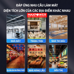 Quạt hướng trục phun sương công nghiệp di động MaxPower MA-1150L | Làm mát ngoài trời khu vực diện tích lớn