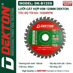 Lưỡi cắt hợp kim đa năng 125mm Dekton DK-B125S