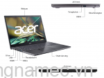 Laptop Acer Aspire 5 A515-57-52Y2 NX.K3KSV.003 (Core™ i5-1235U | 8GB | 512GB | Iris® Xe Graphics | 15.6 inch FHD | Windows 11 Home | Xám)