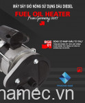 Máy sấy gió nóng sử dụng dầu Diesel BGE 50KW