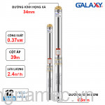 Máy Bơm chìm hỏa tiễn giếng khoan Galaxy 2.5GLX 051/1.5-17 (0.37kW)