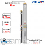 Máy Bơm chìm hỏa tiễn giếng khoan Galaxy 3GLX 051/3-11 (0.37kW)