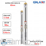 Máy Bơm chìm hỏa tiễn giếng khoan Galaxy 3GLX 151/4-24 (1.1kW)