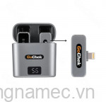 Micro thu âm không dây GoChek Ultra C cho điện thoại có dock sạc, lọc tiếng ồn