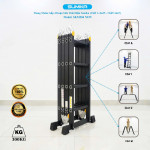 Thang nhôm gấp 4 đoạn Sumika SKM204 NEW