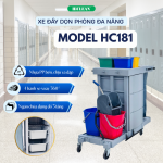 Xe đẩy dọn vệ sinh HiClean HC181