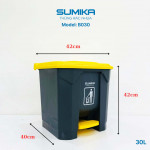 Thùng rác nhựa gia đình SUMIKA B030, dung tích 30L