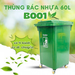 Thùng rác nhựa gia đình SUMIKA B001, dung tích 60L