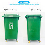 Thùng rác nhựa gia đình SUMIKA B001, dung tích 60L