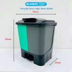 Thùng rác phân loại 2 ngăn SUMIKA B036A, dung tích 40L