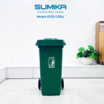 Thùng rác nhựa công nghiệp SUMIKA B120, dung tích 120L