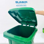 Thùng rác nhựa công nghiệp SUMIKA B120, dung tích 120L