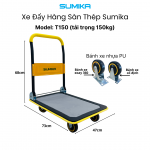 Xe đẩy hàng sàn thép SUMIKA T150