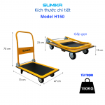 Xe đẩy hàng gấp gọn SUMIKA H150