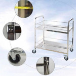 Xe đẩy thức ăn 2 tầng inox XDI75-2