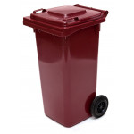 Thùng rác nhựa HDPE 120L màu nâu Paloca HTN120-B2