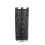 Sọt để ô dù thép sơn tĩnh điện viền inox trắng Poliva GOTL24-I