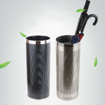 Sọt để ô dù thép sơn tĩnh điện viền inox trắng Poliva GOTL24-I