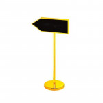 Biển chỉ dẫn inox mạ vàng mũi tên HTG-MN-28