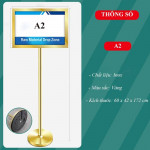 Bảng menu Inox vàng hai mặt A2 ESI0A02