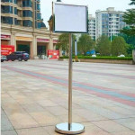 Bảng menu Inox trắng hai mặt A3 ESI0A06