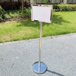 Bảng menu Inox trắng hai mặt A4 ESI0A03