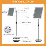 Bảng menu nâng hạ sơn đen A4 TQTA4D