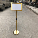Bảng menu nâng hạ Inox mạ vàng A4 TQTA4V