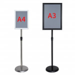 Bảng menu nâng hạ inox mạ vàng A3 TQTA3V