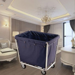 Xe chở đồ giặt là khung inox HTIX17-F