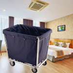 Xe chở đồ giặt là khung inox HTIX17-F