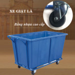 Xe giặt là nhựa màu xanh khung thép phun sơn 400 lít HTG-400L