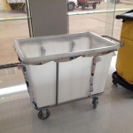 Xe giặt là nhựa màu trắng khung thép phun sơn 300 lít HTGW-300L