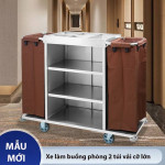 Xe dọn buồng phòng inox HTIXK4A