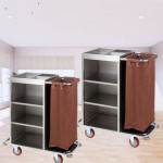 Xe dọn buồng phòng inox nhỏ HTI57X-F