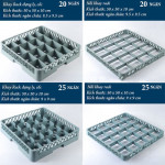 Nối khay Rack đựng ly, cốc 16 ngăn HTNR16-2