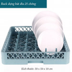 Khay Rack đựng bát đĩa 25 chống HTNR25A