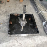 Ô dù ngoài trời 3m lệch tâm vuông khung nhôm màu kaki HTO3V-LT-K